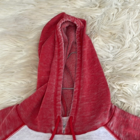 Coca Cola red white drawstring lightweight hooded sweatshirt hoodie shirt top L - Picture 5 of 16